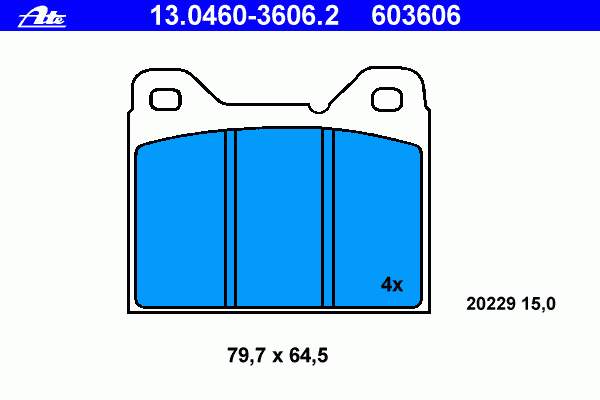 Гальмівні колодки Volvo 272662 ціна, від 12.24 USD