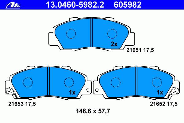 Гальмівні колодки ATE 13046059822 ціна, від 25.08 USD