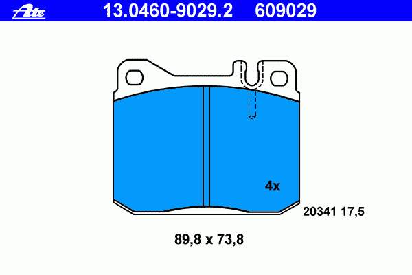 Гальмівні колодки ATE 13046090292 ціна, від 20.30 USD