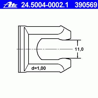 Скоба гальмівної трубки Quick Brake 3206 ціна, від 0.93 USD
