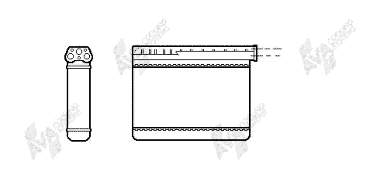 Радіатор пічки (обігрівача) VAN Wezel 06006166 ціна, від 33.66 USD