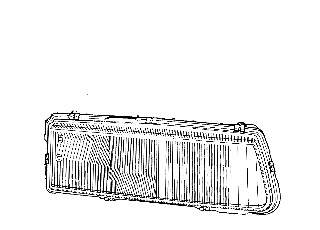 95667951 Peugeot/Citroen Скло фари лівої