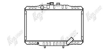 Радіатор охолодження двигуна 32002062 VAN Wezel