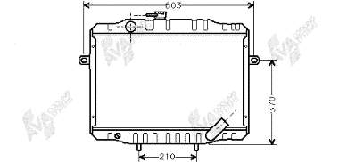 Радіатор охолодження двигуна MB356343 Mitsubishi