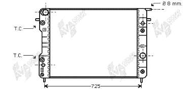 Радіатор охолодження VAN Wezel 37002193