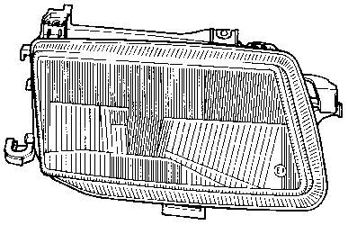 Фара ліва 3734941 VAN Wezel