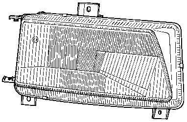 Фара права 4912944V VAN Wezel