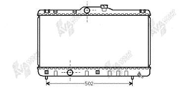 Радіатор 53002147 VAN Wezel