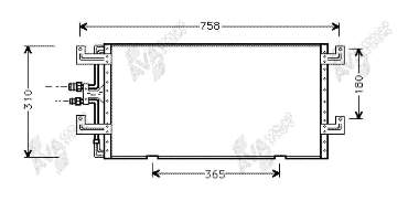 Конденсатор кондиціонера VAN Wezel 58005145 ціна, від 83.49 USD