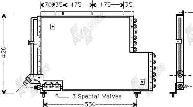 Купити Радіатор кондиціонера Volvo 740  744