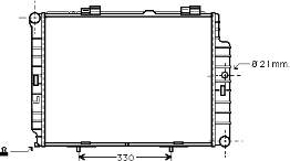 Радіатор 30002287 VAN Wezel