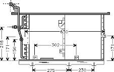 Радіатор кондиціонера A1298300270 Mercedes