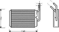 Радіатор пічки (обігрівача) VAN Wezel 43006220 ціна, від 27.65 USD