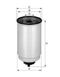 Фільтр паливний Mann-Filter WK880