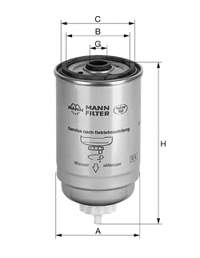 WK8422 Mann-Filter фільтр паливний