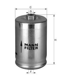 Фільтр паливний Mann-Filter WK725