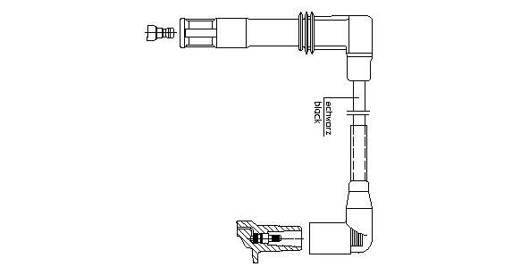 Дріт високовольтний VAG 036905430AC