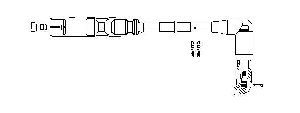 N10418801 VAG Проводи високовольтні