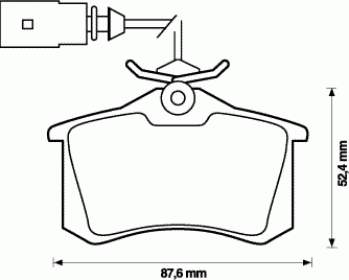 Задні гальмівні колодки Jurid/Bendix 573065B ціна, від 19.64 USD