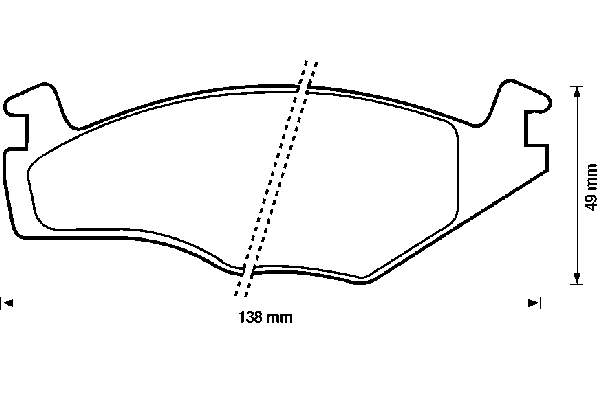 Передні тормозні колодки 571316B Jurid/Bendix