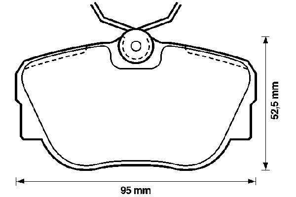 Купити 571352X Jurid/Bendix Колодки гальмівні передні, дискові