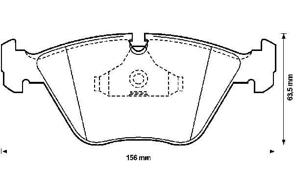 Передні тормозні колодки 571355B Jurid/Bendix