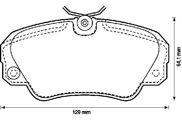 Тормозні колодки Jurid/Bendix 571493B
