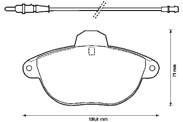 Колодки гальмівні передні, дискові 571903B Jurid/Bendix