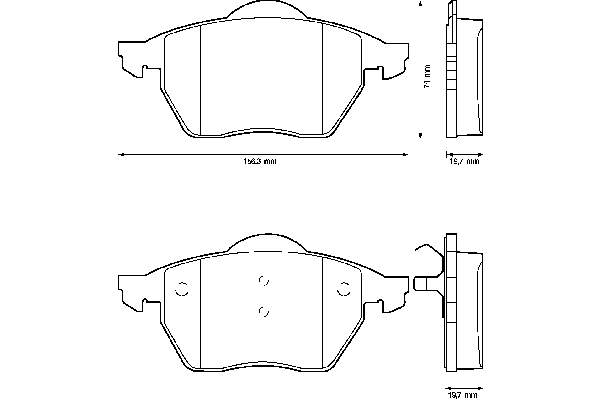 Тормозні колодки Jurid/Bendix 571935B