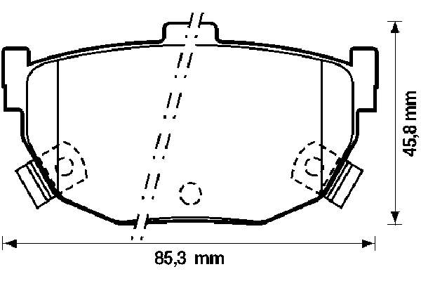 Задні гальмівні колодки Jurid/Bendix 572127B ціна, від 13.60 USD