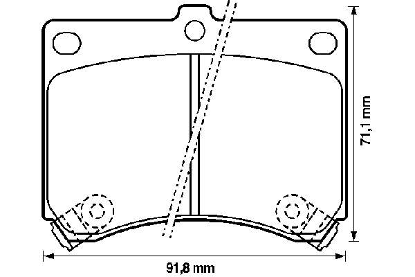 Тормозні колодки Jurid/Bendix 572146B