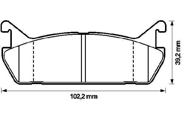 Задні дискові колодки Jurid/Bendix 572163B