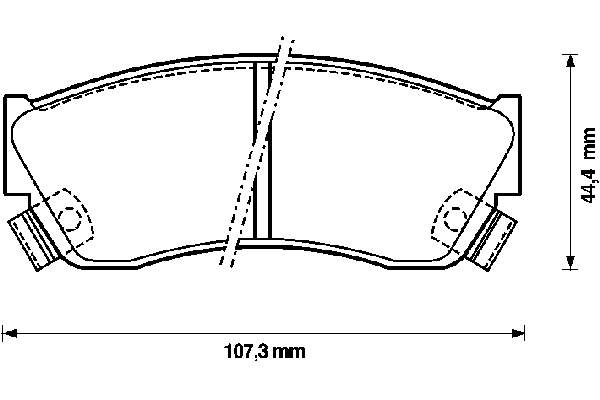 Передні тормозні колодки 572179B Jurid/Bendix