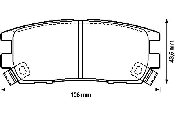 Гальмівні колодки Subaru 26290KA120 ціна, від 12.67 USD