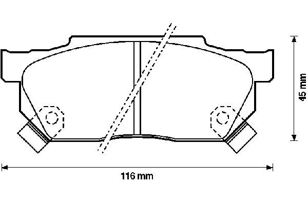 Передні тормозні колодки 572238B Jurid/Bendix