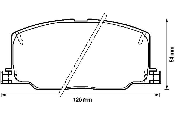 Передні тормозні колодки 572256B Jurid/Bendix
