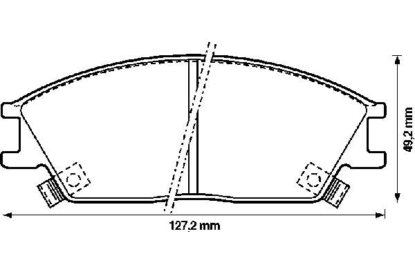 Тормозні колодки Jurid/Bendix 572269B