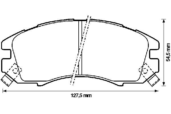 Колодки гальмівні передні, дискові 572275B Jurid/Bendix