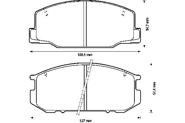 Колодки гальмівні передні, дискові 572305B Jurid/Bendix