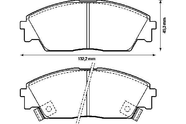 Передні тормозні колодки 572330B Jurid/Bendix