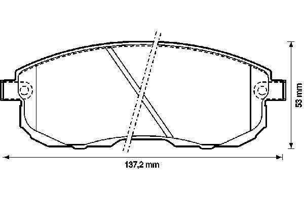 Тормозні колодки Jurid/Bendix 572346B