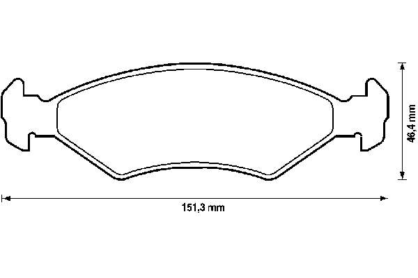 Купити 572388B Jurid/Bendix Колодки гальмівні передні, дискові
