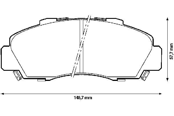 Гальмівні колодки Jurid/Bendix 572393B ціна, від 24.56 USD