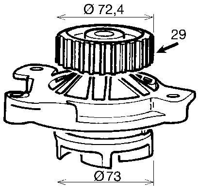 VKPC81612 SKF Насос охолодження