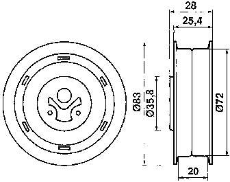 VKM11000 SKF Ролик натягувач