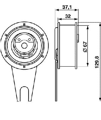 Купити VKM11012 SKF Натяжний ролик