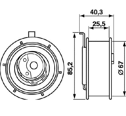 Купити VKM11014 SKF Натяжний ролик