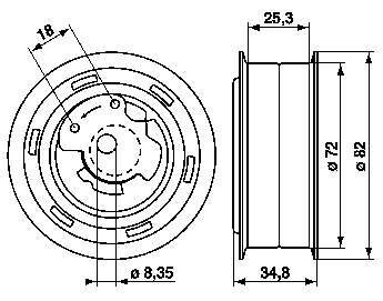 Ролик ГРМ SKF VKM11021