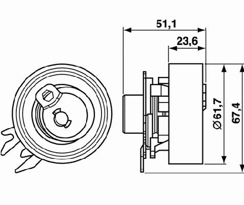 Ролик ГРМ SKF VKM11106