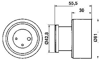 Купити VKM12153 SKF Натяжний ролик